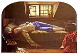 The Death of Demosthenes Paintings - The Death of Chatterton by Henry Wallis